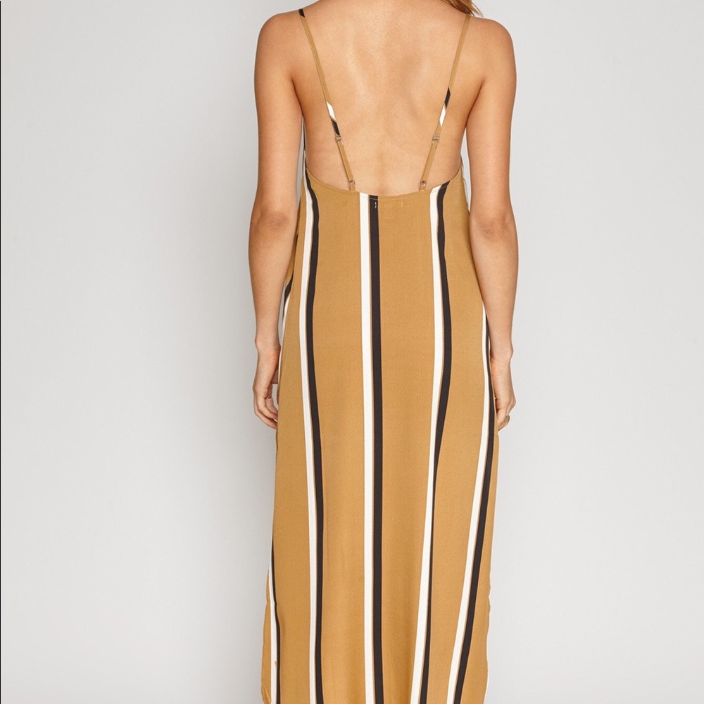 Amuse Society Stripe Cami Slip Tank Dress - Picture 3 of 4